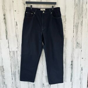 L.L. Bean Women’s Size 14 Black Denim Jeans   32X27 Short 100% Cotton